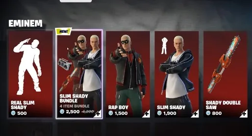 Eminem Fortnite Skin–Release Date7/26, Price, Styles & How to Get